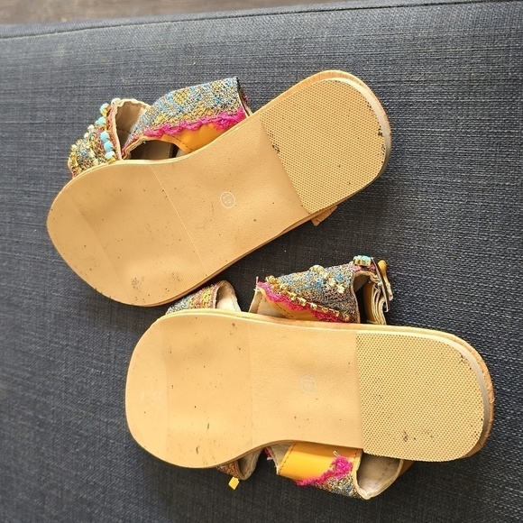 Women's  Strappy Buckle Ethnic Bohemia Beach Shoes - Picture 3 of 6